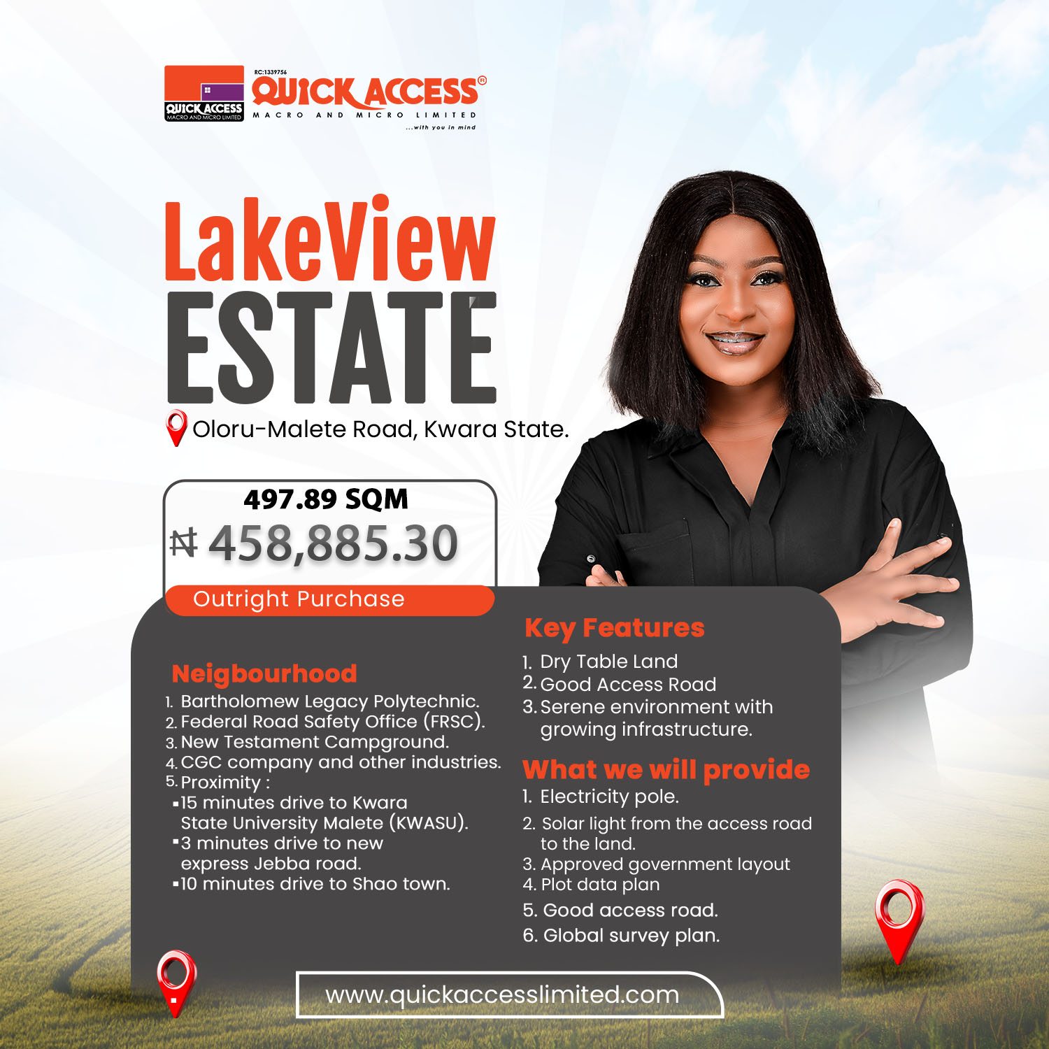 LakeView Estate PLOT 87,  (OUTRIGHT) 498 SQM